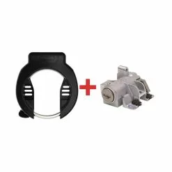 Abus Rahmenschl. 4750S & Akkuschl. DT2 T82 Bosch2 Gleichschliessend Schwarz