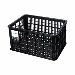 Basil Fahrradkiste L, 40L, Recycelter Kunststoff, Black