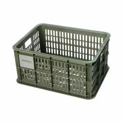 Basil Fahrradkiste S,17.5L, Recycelter Kunststoff,moss Green