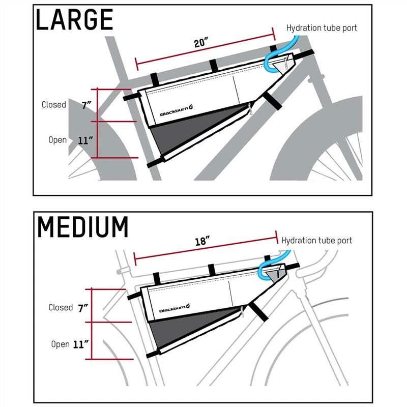 Blackburn Outpost Frame Bag Black S 5 Blackburn Outpost Frame Bag Black S – Bild 3