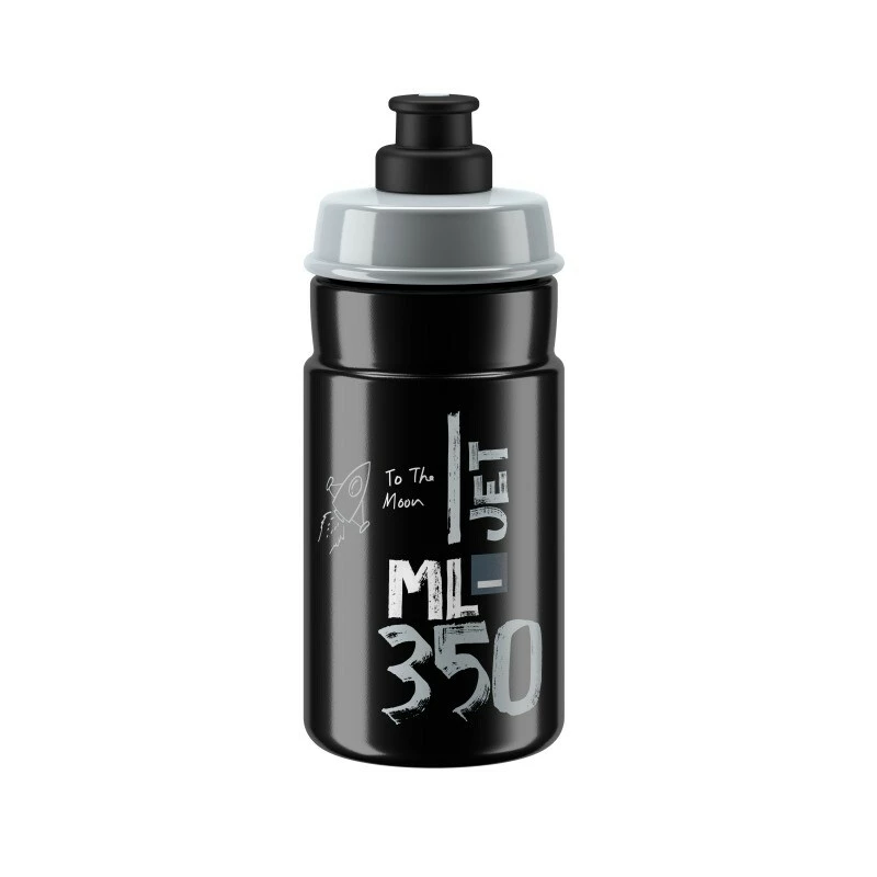 Elite Bidon Jet Für Kinder 350 Ml Schwarz-grau Ø 66mm 3 Elite Bidon Jet Für Kinder 350 Ml Schwarz-grau Ø 66mm