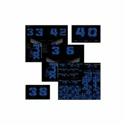 FOX Decal 21 Custom Fork & Shock Blue