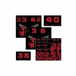 FOX Decal 21 Custom Fork &amp; Shock Red