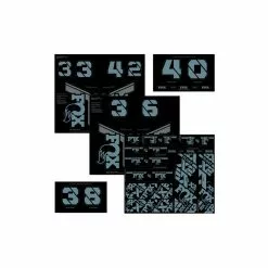 FOX Decal 21 Custom Fork &amp; Shock Storm Blue