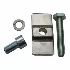 Pletscher Lasche F7, Silber F&uuml;r 2. Montage, Inkl. Schraube &amp; Federring