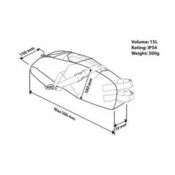 PRO Satteltasche Gravel 15l Grau -E-BIKE shop pro satteltasche gravel 15l grau4