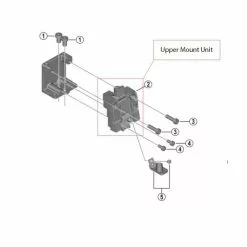 Shimano Obere Befestigungseinheit F&uuml;r Akkuhalter BM-E8031