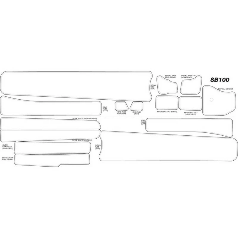Yeti Frame Protector Sheet Gen 2 Gloss - SB100/SB115, 3 Yeti Frame Protector Sheet Gen 2 Gloss - SB100/SB115,